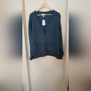 Women's Christopher And Banks V-neck Cardigan Nwt Size XL